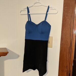 Blue And Black Romper From Material Girl.